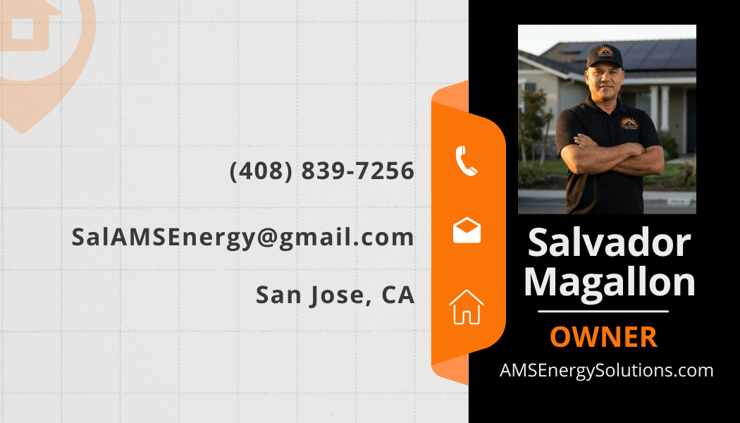 AMS Energy Solutions business card front