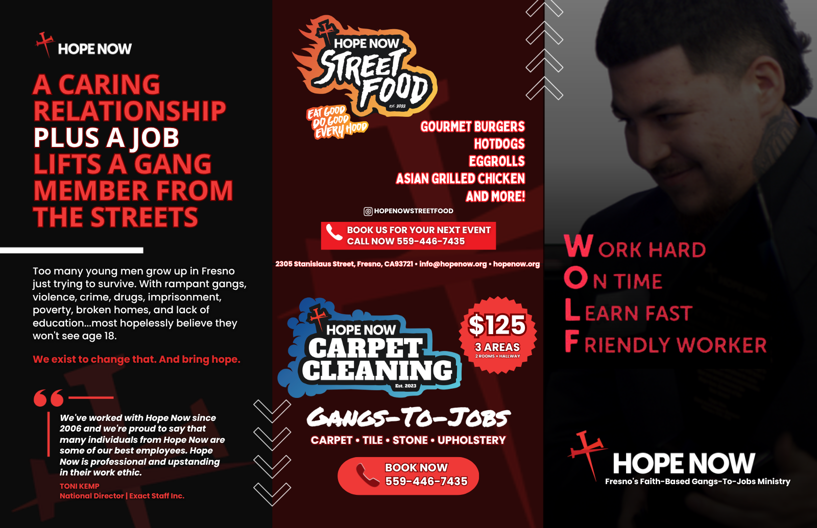 Hope Now trifold brochure